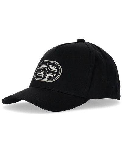 Emporio Armani Cappello da baseball con patch - Nero