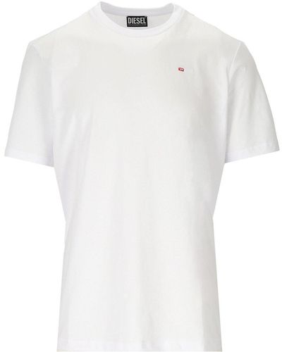 DIESEL T-shirt t-just-microdiv blanc