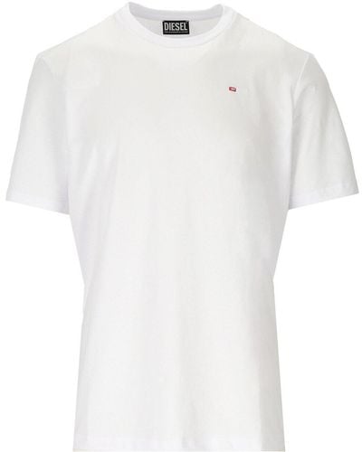 DIESEL T-just-microdiv weiss t-shirt - Weiß