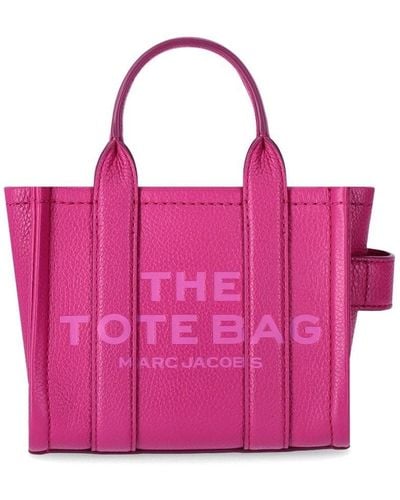 Marc Jacobs The leather crossbody tote lipstick pink tasche