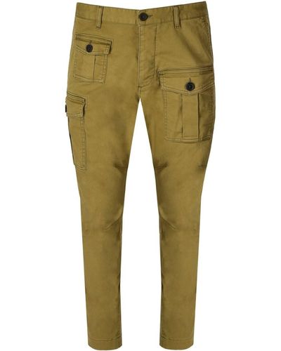 DSquared² Sexy Cargo Green Chino Pants