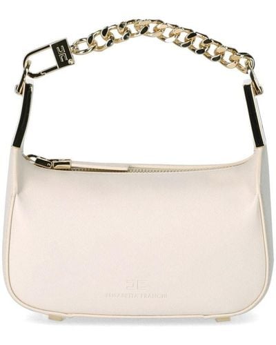 Elisabetta Franchi Butter Mini Bag With Chain - White