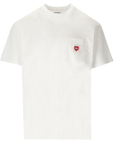Carhartt T-shirt s/s pocket heart bianca - Bianco