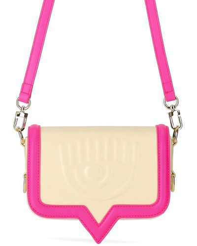 Chiara Ferragni Eyelike Frame Kleine Fuchsia Crossbodytas - Roze