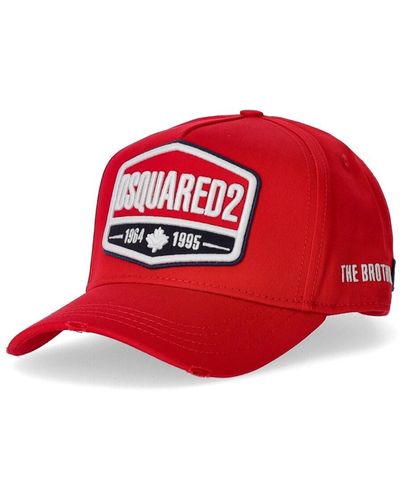 DSquared² Baseball Cap Met Logo - Rood