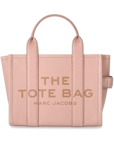 Marc Jacobs The Leather Small Tote Rose Handbag - Pink
