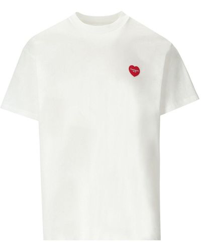 Carhartt S/s double heart weiss t-shirt - Weiß
