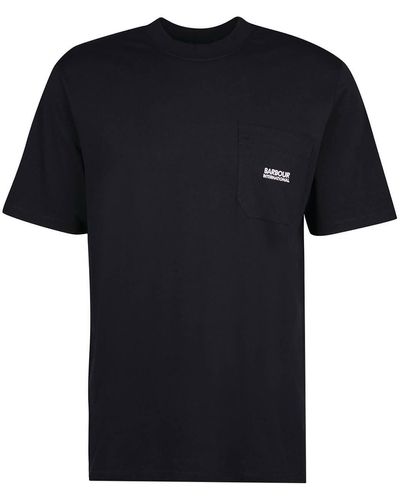 Barbour Camiseta radok pocket tee negra international - Negro