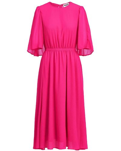 Essentiel Antwerp Pink Dazzers Cape Midi Dress - Rosa