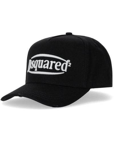 DSquared² Logo Baseball Cap - Zwart