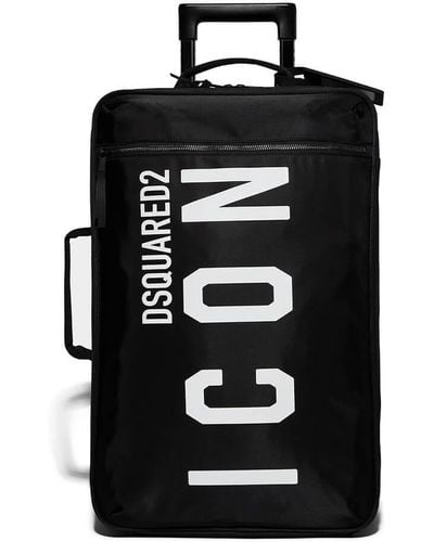 DSquared² Be icon weiss rollkoffer - Schwarz