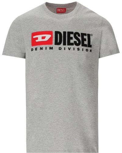 DIESEL T-wasy-ls T-shirt - Grijs