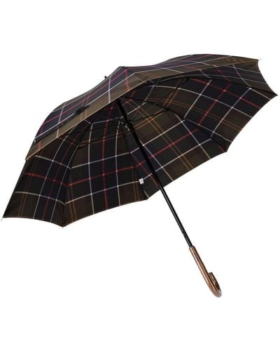 Barbour Tartan Walker Umbrella - Black