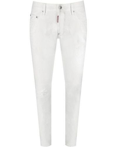 DSquared² White Bull Skater Jeans - Wit