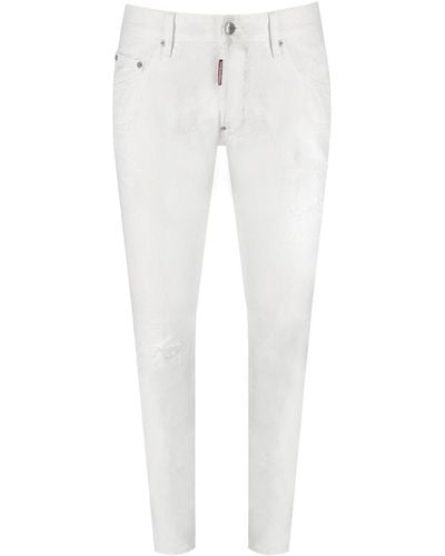 DSquared² White bull skater weisse jeans - Weiß