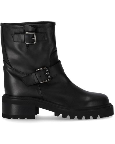 Via Roma 15 Malibu' biker stiefelette - Schwarz