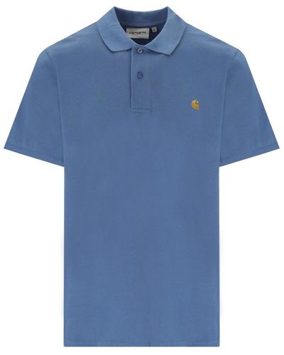 Carhartt S/s Chase Pique Sorrent Polo Shirt - Blue