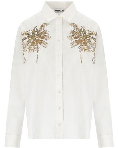 Essentiel Antwerp Camicia fresh bianca - Bianco