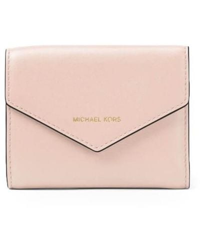 Michael Kors Small Leather Envelope Wallet - Pink