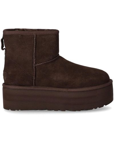 UGG Botte classic mini platform burnt cedar - Marron