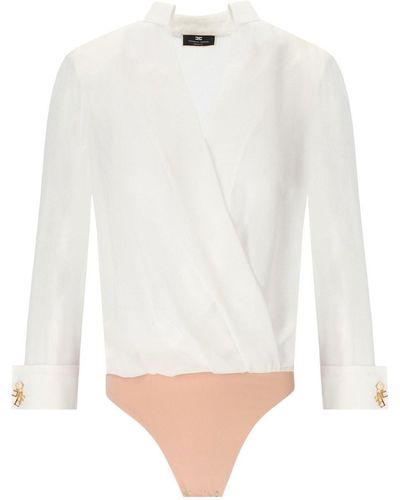 Elisabetta Franchi Camisa body - Blanco