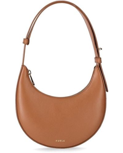 Furla Delizia Mini Brandy Shoulder Bag - Brown