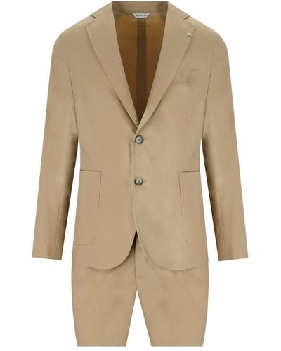 Manuel Ritz Single-breasted Suit - Natural