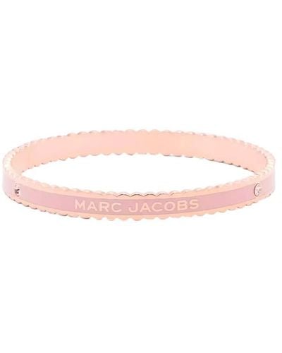 Marc Jacobs The Medallion Scalloped Rose Gold Bracelet - Pink