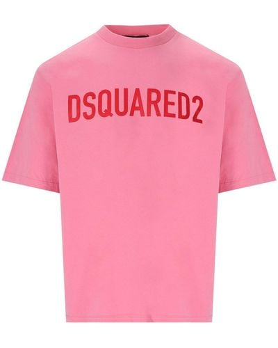 DSquared² T-shirt loose fit - Rosa