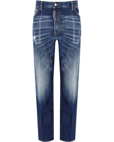 DSquared² Boston Middele Jeans - Blauw