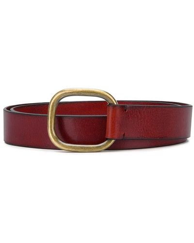DSquared² Bordeaux Leather Lady Belt - Red