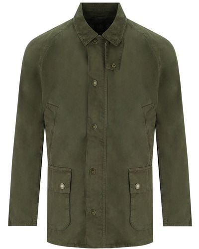 Barbour Ashby casual olive jacke - Grün