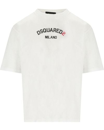 DSquared² T-shirt loose fit bianca - Bianco