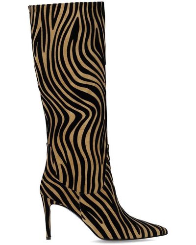 NCUB Bit Zebra Print Hoge Laars - Zwart