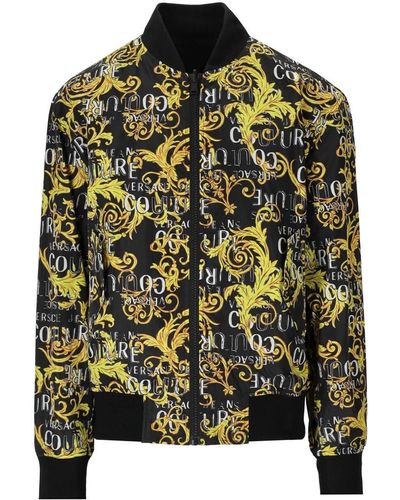 Versace Jeans Couture Logo Couture Omkeerbare Bomberjas - Zwart