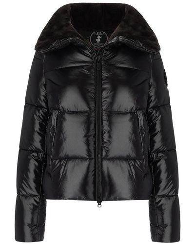 Save The Duck Moma Cropped Padded Jacket - Black