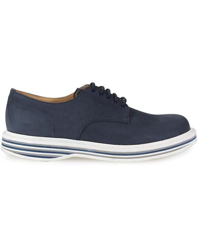 Church's STRINGATA LEYTON 4 NABUK NAVY - Blu