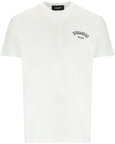 DSquared² T-shirt milano cool fit bianca - Bianco