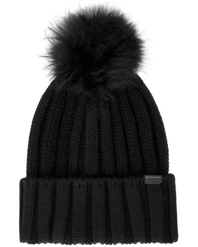 Woolrich E wollmütze mit pompom - Schwarz