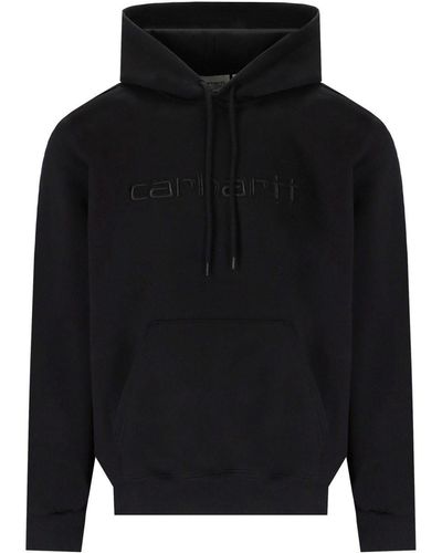 Carhartt Logo hoodie - Schwarz
