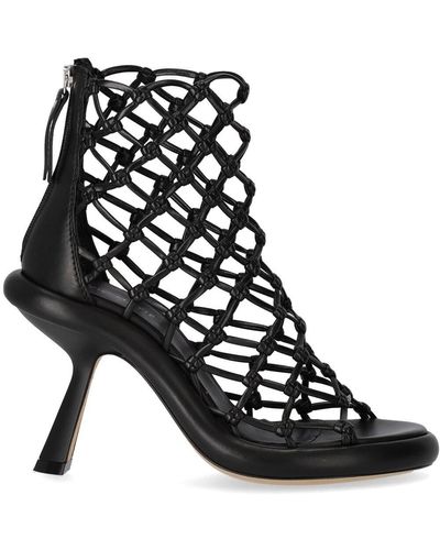 Vic Matié Knot Heeled Sandal - Black