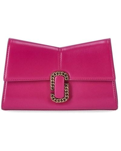 Marc Jacobs The St. Marc Lipstick Pink Clutch - Paars