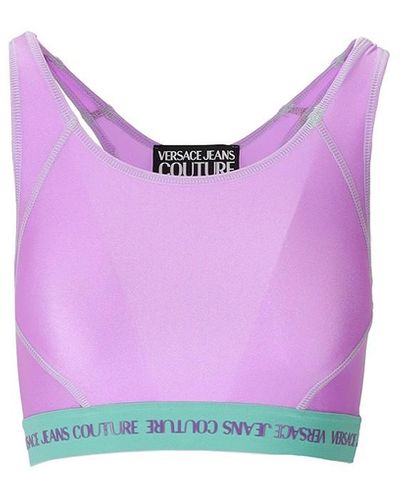 Versace Jeans Couture TOP SHINY - Viola
