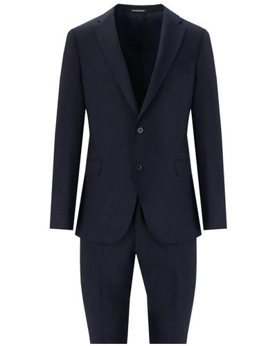 Emporio Armani Blue Single Breasted Suit
