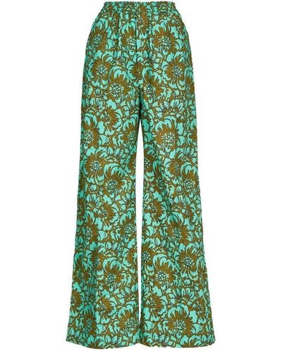 Essentiel Antwerp Pantalone wide leg dobby - Vert