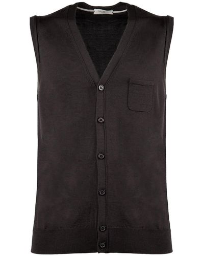 Paolo Pecora Wool Vest - Black