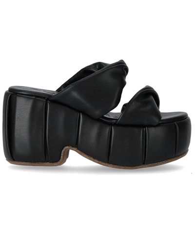 THEMOIRÈ Sandale plateforme andromeda e - Noir