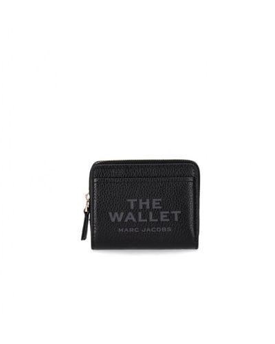 Marc Jacobs The Leather Mini Compact Wallet - Black