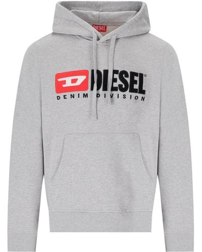 DIESEL Sweat-shirt à capuche s-ginn-hood-div - Gris