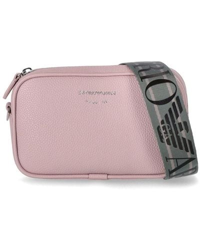 Emporio Armani Camera Bag Crossbody Tas - Roze